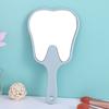 High Definition Handheld Mirror Tooth Shaped Dental Mirrors Universal Makeup Mirror  Gift