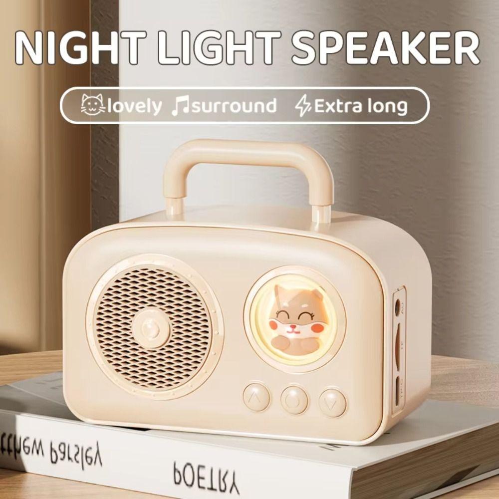 USB Interface Portable Speaker Rich Bass Wireless Speaker Mini Retro Bluetooth Speaker  Student Use