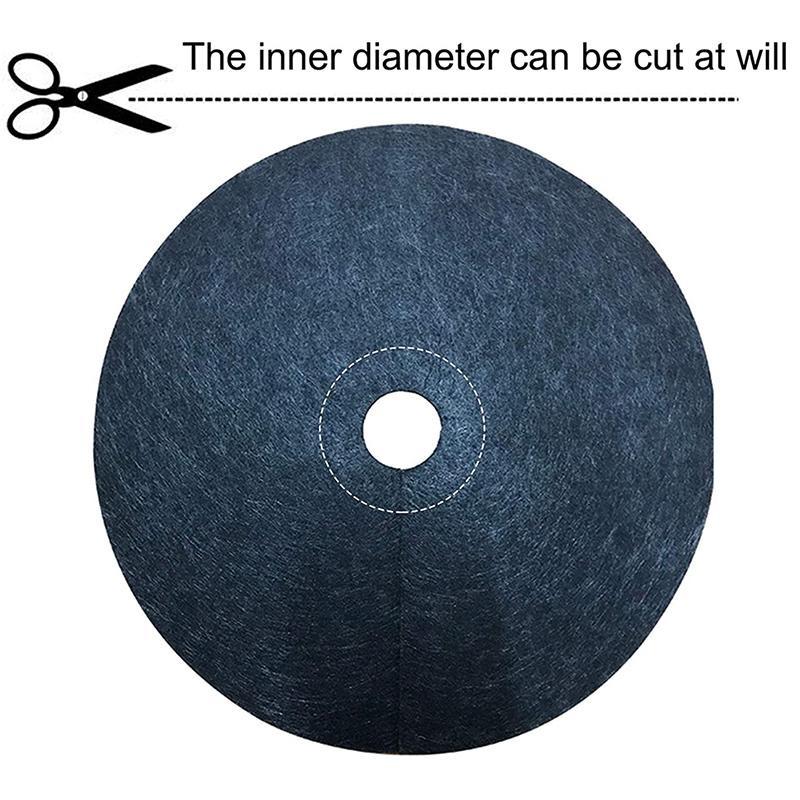 12 шт. новые коврики для защиты деревьев от сорняков, экологически чистая ткань для контроля, мульчирующее кольцо, круглый барьер от сорняков, покрытие для растений для внутреннего и наружного сада