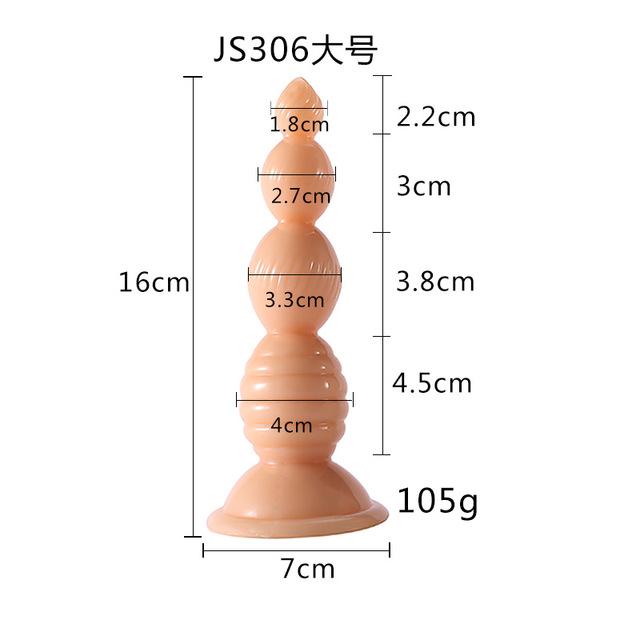 New Anal Plug Transparent Crystal Gay Anal Dilator Backcourt Coarse Pull Bead Anal Plug Large Gay Sex