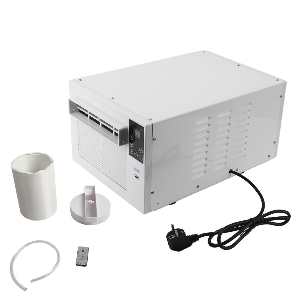 Портативный кондиционер 1900 BTU 280 Вт Мини-мобильный кондиционер с пультом дистанционного управления Энергосберегающий для дома, общежития, офиса, кемпинга
