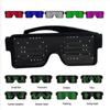 Led Luminous Glasses 8 Kinds Dynamic Patterns Usb Charging 3 Flashing Modes Bar Disco Christmas