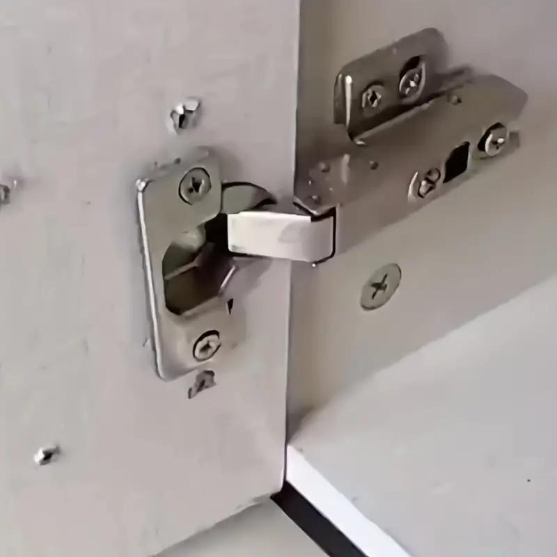 10 шт. Легко устанавливаемый набор для ремонта петель шкафа - прочная плоская конструкция кронштейна для бесшовного крепления дверцы кухонного шкафа