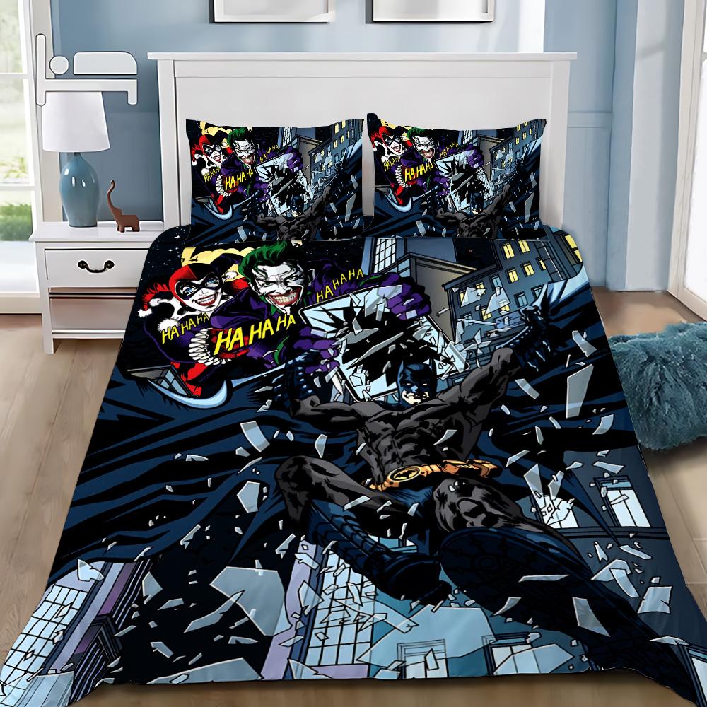 Hot Super Hero B-BatmanS Duvet Cover Pillowcase B-BatmanS Bedding Set Adult Boy Girl Bedroom Decoration Children Gift