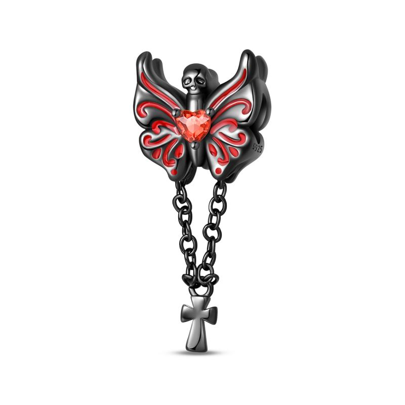 Новые медные подвески-черепа на Хэллоуин, светящиеся тыква, летучая мышь, призрак, гроб, бусины-подвески для ожерелья, браслета, DIY ювелирных изделий, подарок