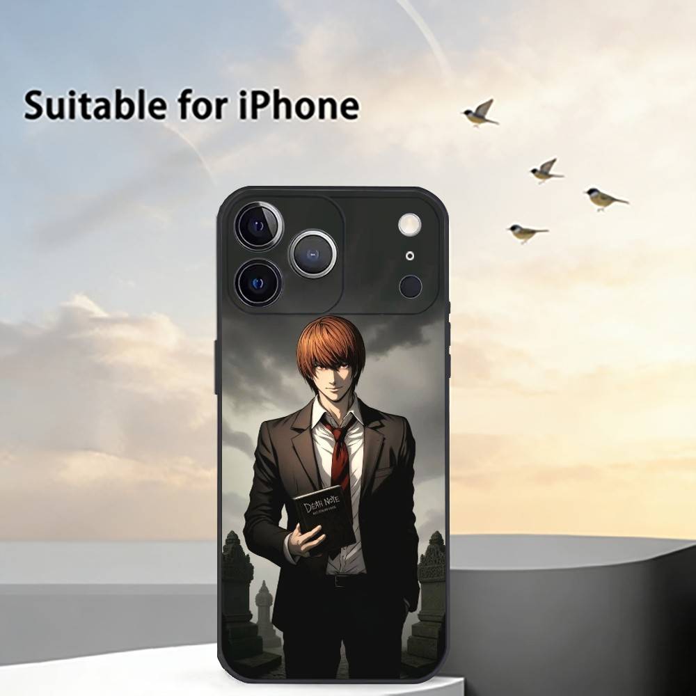 Чехол для телефона с аниме Тетрадь смерти Для iPhone 17, 16, 15, 14, 13, 12, 11 Plus, Pro Max, Другие Мягкий черный чехол
