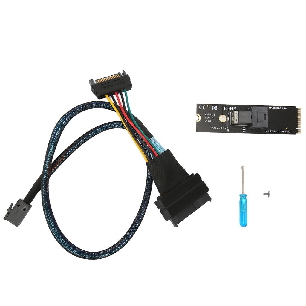 Адаптер M.2 PCIE 4.0 к SFF8643 U.2 Адаптер M.2 NVME к SFF 8643 с кабелем-адаптером SFF8643 к SFF8639
