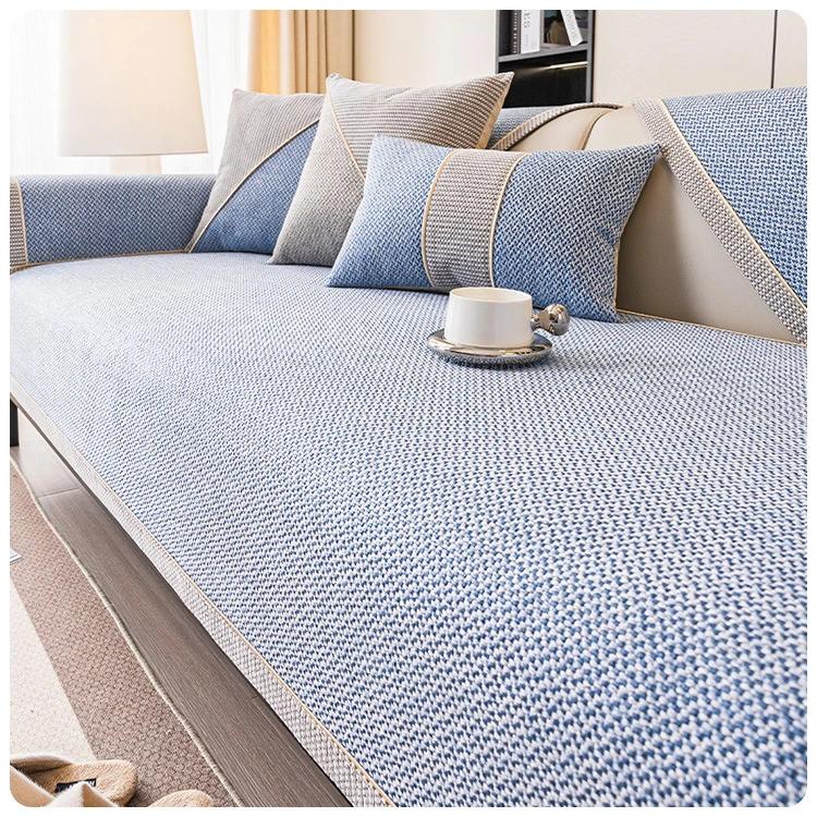1 шт. Хлопковый и льняной чехол для дивана Four Seasons Universal для гостиной, утолщенный нескользящий чехол для диванной подушки, чехол для мебели от пыли