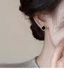 Light luxury high-end square earrings with female niche design earrings 2026 new popular earrings fashion accessories