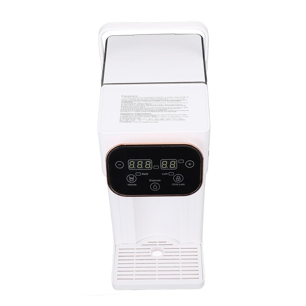 Quick Heating Hot Water Dispenser Adjustable Temperature and Capacity Self Cleaning 3L Desktop