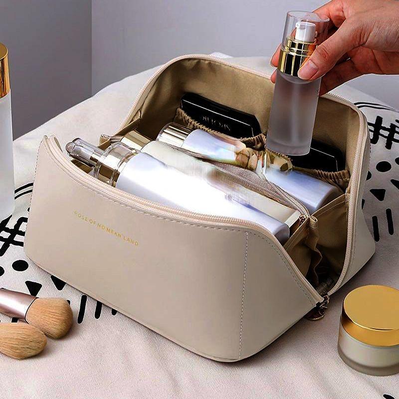 Портативная косметичка большой емкости, дорожная сумка для стирки, мягкий органайзер на молнии, контейнер для хранения, сумки