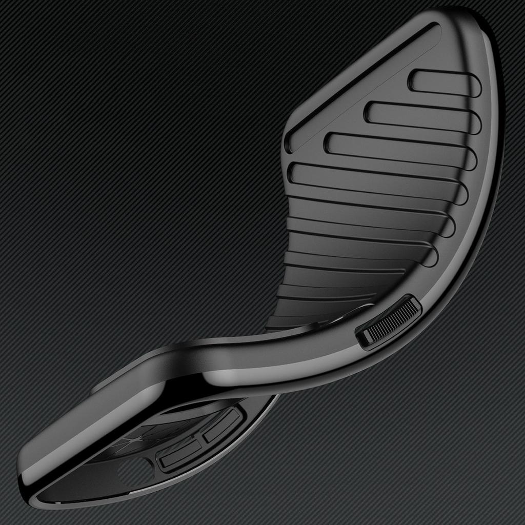 Thunder Silicone Armor Case for Motorola Moto G62 5G - Black Protective Cover