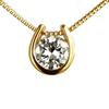 DIAMOND WORLD Jewelry K18 Diamond Pendant Necklace Color SI2 Grade Good Cut GGSJ Sorting of Women's 0.20ct D-G (Certificate Authenticity)