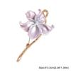 Zinc Zinc Alloy Shiny Flower Brooch Three-dimensional Fashion Jewelry Cute Oil Dripping Brooch  Birthday Gift