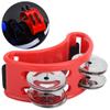 Эллиптический тамбурин перкуссия джингл ножной колокольчик кахон коробка барабан аксессуары подарок красный