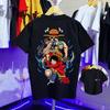 American Retro High-quality Animation ONE PIECE Luffy Team Summer New Retro Fashion Men and Women Streetwear
