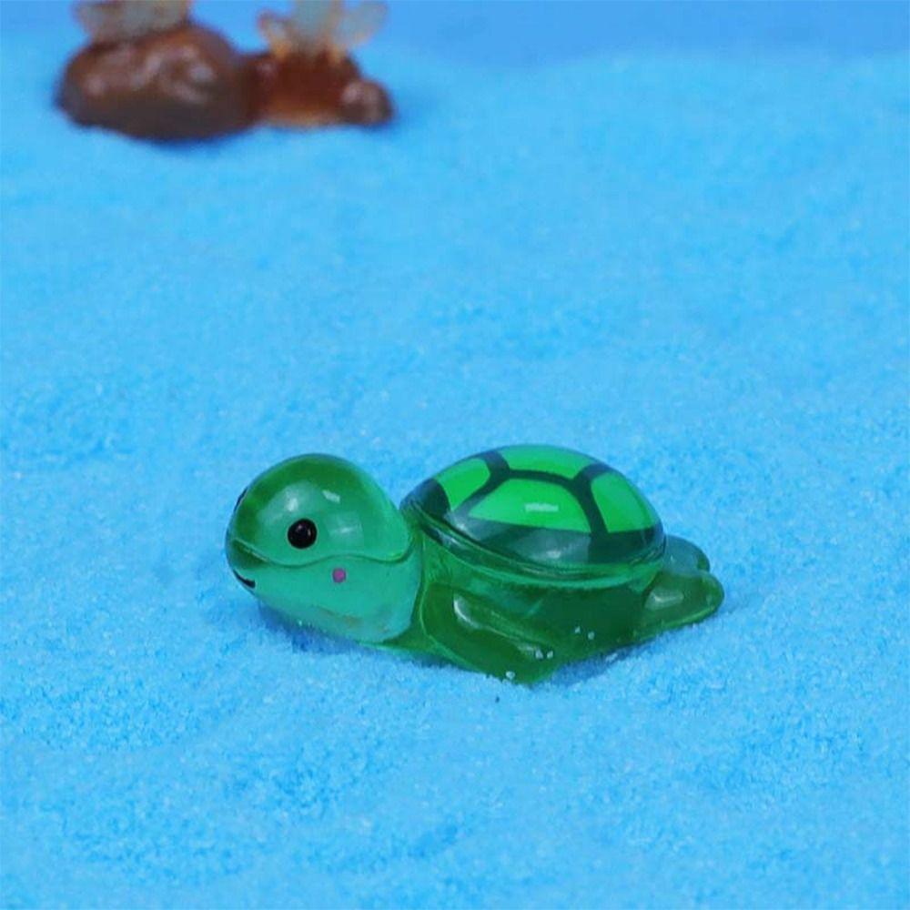 Cartoon Ocean Animal Miniature Figurines Cute Mini Ocean Animal Statue Desk Accessories