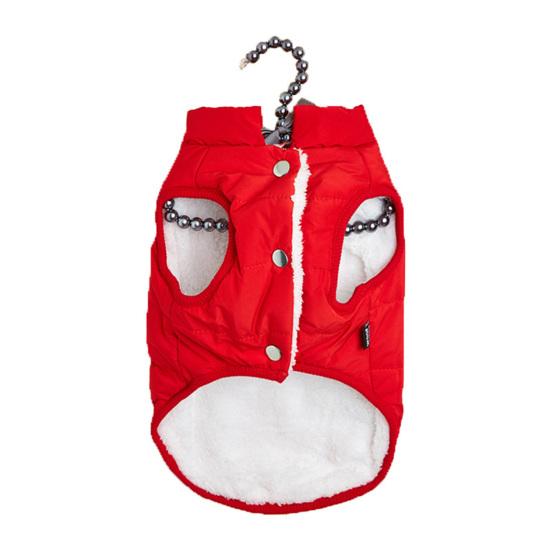 Пальто для домашних животных, однотонная ветрозащитная теплая одежда, жилет для собак, куртка для щенков