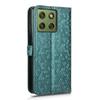 Motorola Edge 70 Wallet Rhombus Flip Case, Green