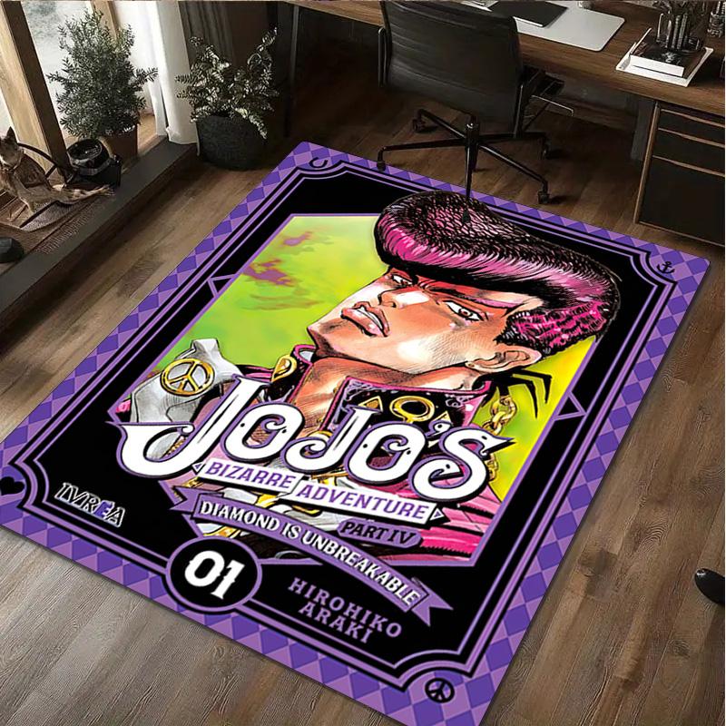 1Pc Jojo′s Bizarre Adventure Rug - Home carpet Office Decorative Carpet For Living Room Bedroom Door Mat Floor Rug Computer Chair Area Rug
