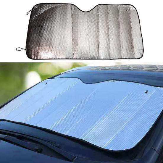 Солнцезащитный козырек на лобовое стекло автомобиля, утолщенный, двухсторонний, с защитой от ультрафиолета, складной, солнцезащитный козырек на переднее окно, козырек, автомобильные аксессуары