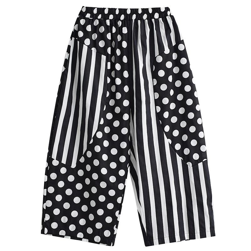 Повседневные свободные весенне-летние широкие брюки с высокой талией, женские брюки