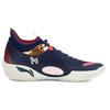 Li Ning Wade 808 Ultra Амортизирующие Скользкие Устойчивые к истиранию Низкие Баскетбольные кроссовки Мужские Синий Красный ABAS113-7