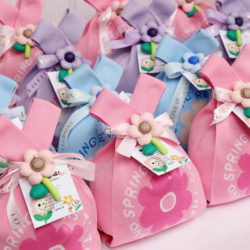 Женская толстая вязаная плетеная сумка-тоут - Подарочная и сувенирная сумочка