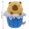 Fluffy Dessert Capybara Plush Toy Soft Dessert Capybara Doll Kawaii Plush Capybara Plush Toy  Kids