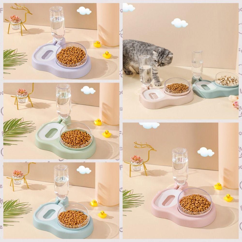 Товары для питомцев Новая миска для питья и кормления кошек Защита шеи Миска с наклонным краем Миска для питомца Автоматическое пополнение воды Товары для питомцев