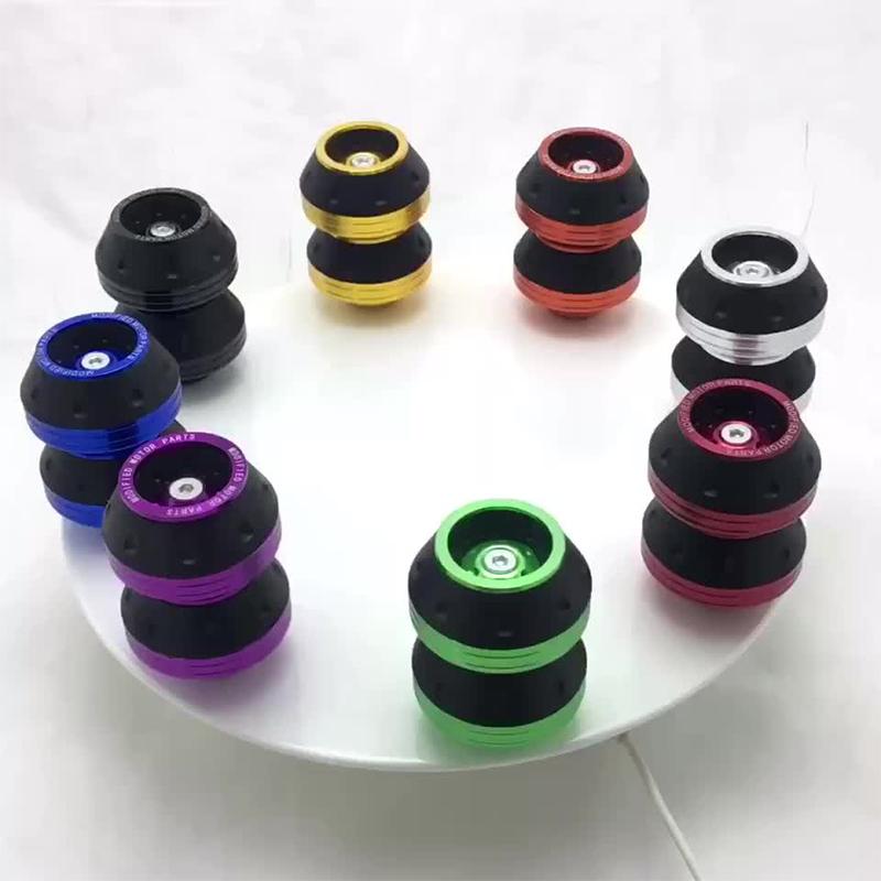 Colorful Motorcycle Crash Protector Wheel Front Fork Frame Axle Protector Pads Slider Motocross Motorbike Equipment Accessories