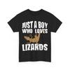 Reptiles Just A Boy Who Loves Lizards Reptiles Lizard Lovers Men Boys T-Shirt