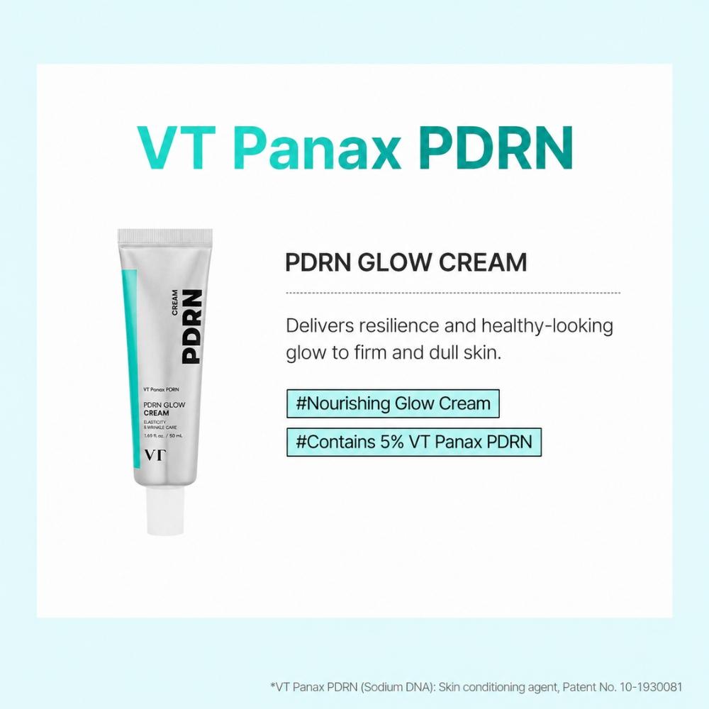 VT COSMETICS Крем PDRN Glow (50 мл х 2 шт. / 1,69 жидк. унц.. унция X 2 шт.)