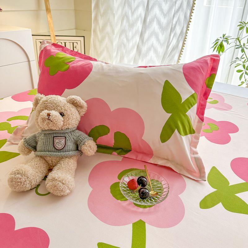 Дышащая наволочка с принтом 48x74 см, съемная наволочка Ins Pastoral Home Textile Bathroom House Soft Pillows Cover 2 шт.
