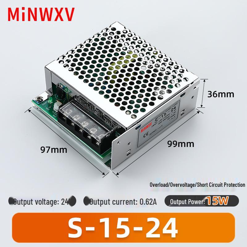 S Switch 220V AC to 12V/24V DC Transformer for Industrial Lighting Monitors.