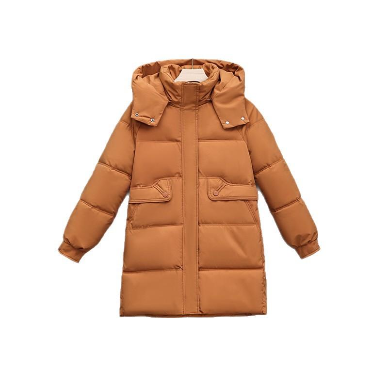 Winter down cotton clothes women's medium and long new fashion thickened loose versatile fashion coat tide