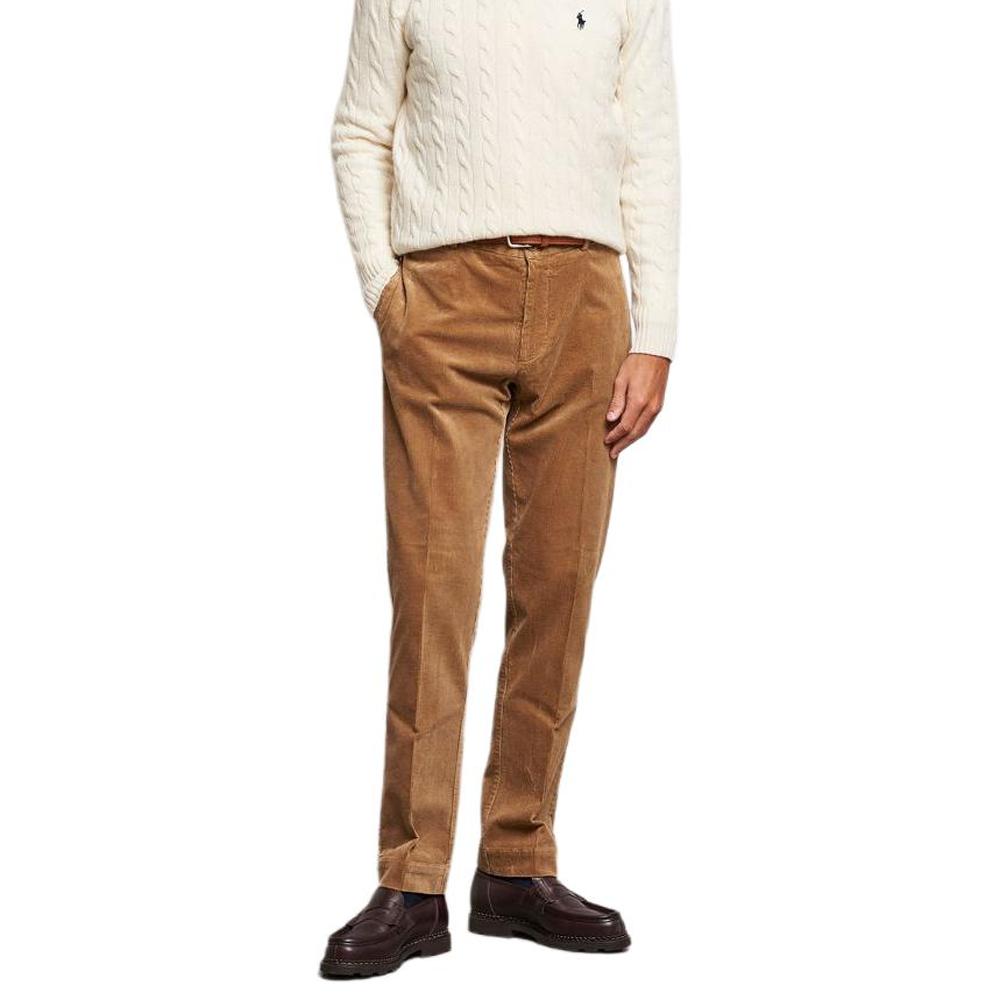 Мужской шерстяной свитер крупной вязки с вышивкой логотипа маленькой лошади Polo Ralph Lauren, цвет молочный 710688408009