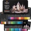 Castle Art Surprise Pencil Set Colored Pencils for Adult and Colorists Protective Tin Case for Easy Organization 120-Colored Soft-Core Artists,