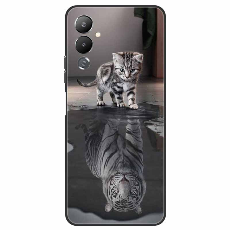 Чехол для Tecno Pova 4 LG7n Милый Модный ТПУ Силиконовый Чехол для Tecno Pova 4 Чехлы для Телефона Pova4 Ударопрочный Мягкий Чехол Funda Милый