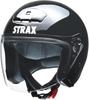 Шлем-интеграл для мотоцикла LEAD Industries STRAX Jet Motorcycle BIG SJ-4, Черный, (Размер 63-64 см)