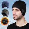 Winter Thermal Cycling Cap Outdoor Under MTB Helmet Liner Fleece Hat Sports Men Bicycle Skiing Beanie Running Hiking With Glasse