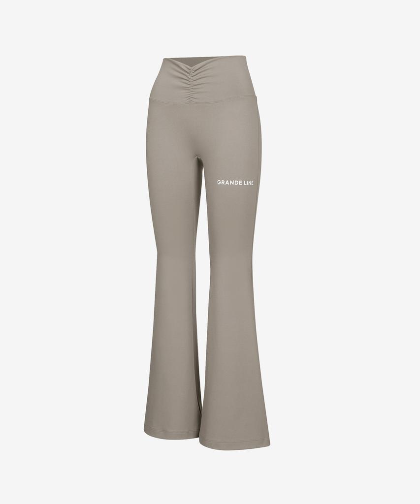 GRANDE LINE El-Touch Shirred Bootcut Pants