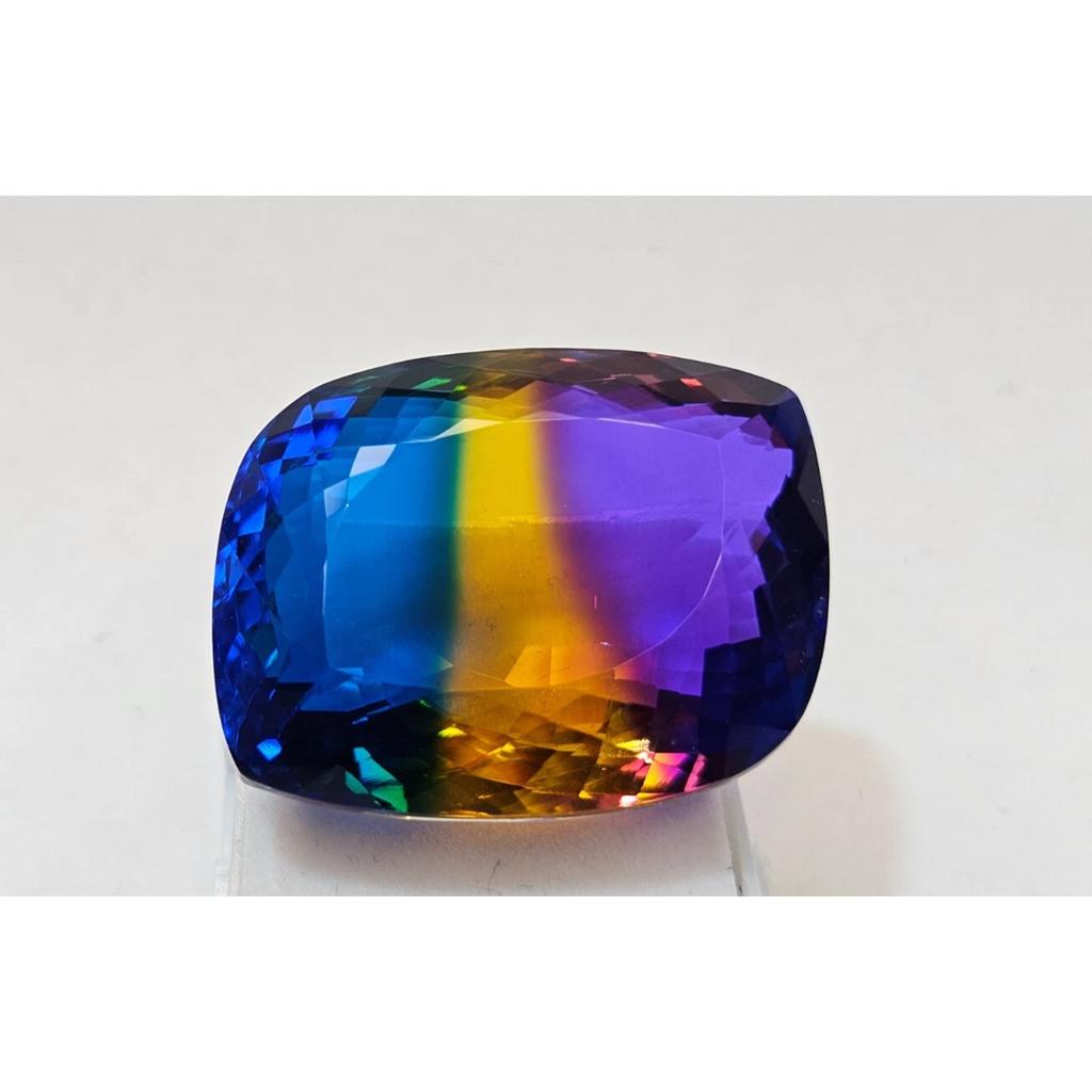 90+ Ct Natural Bi-Color Ametrine Fancy Cut Fabulous Certified Loose Gemstone