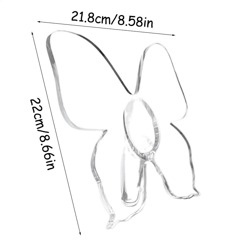 INS прозрачная акриловая ваза-бабочка гидропонный цветочный горшок декоративные украшения художественная ваза для дома гостиной настольные украшения