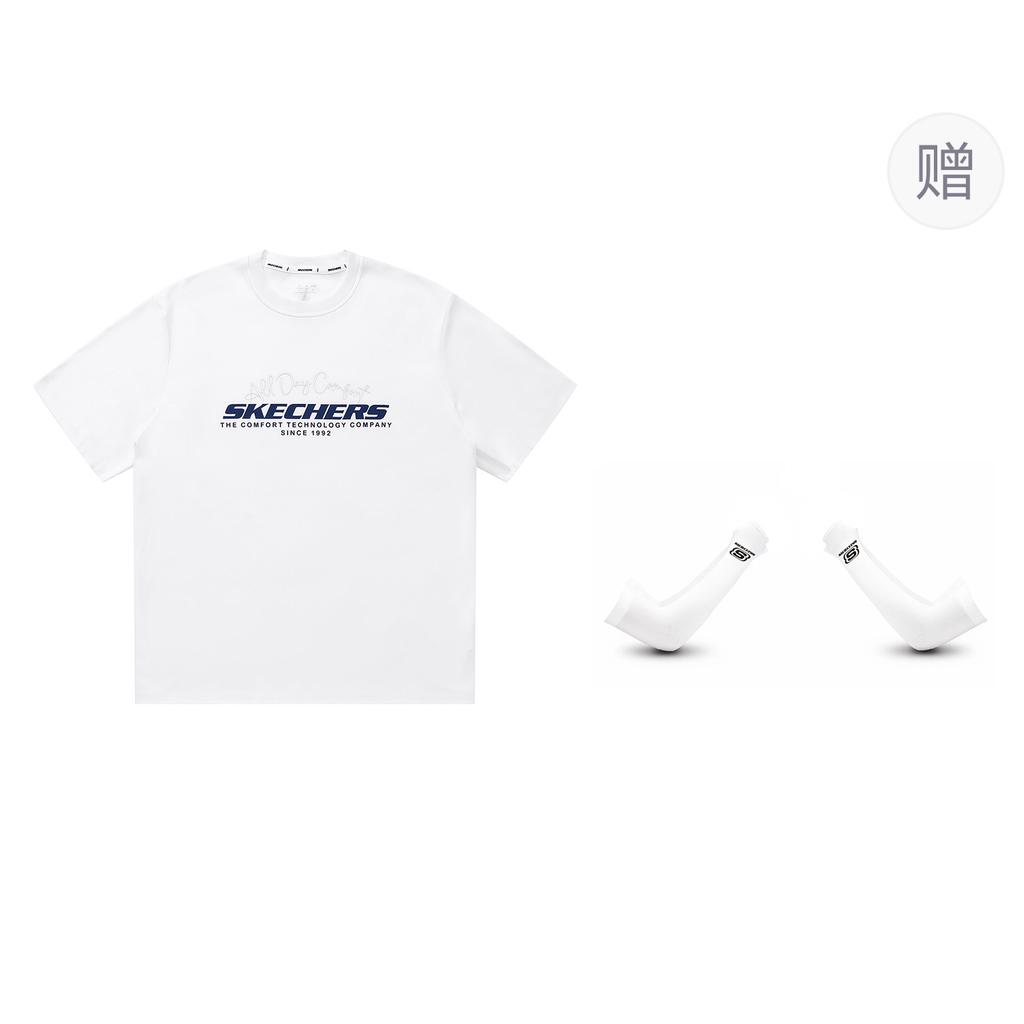 Skechers Elegant Diamond Collection T Shirt Unisex Bright White L225U163-0019