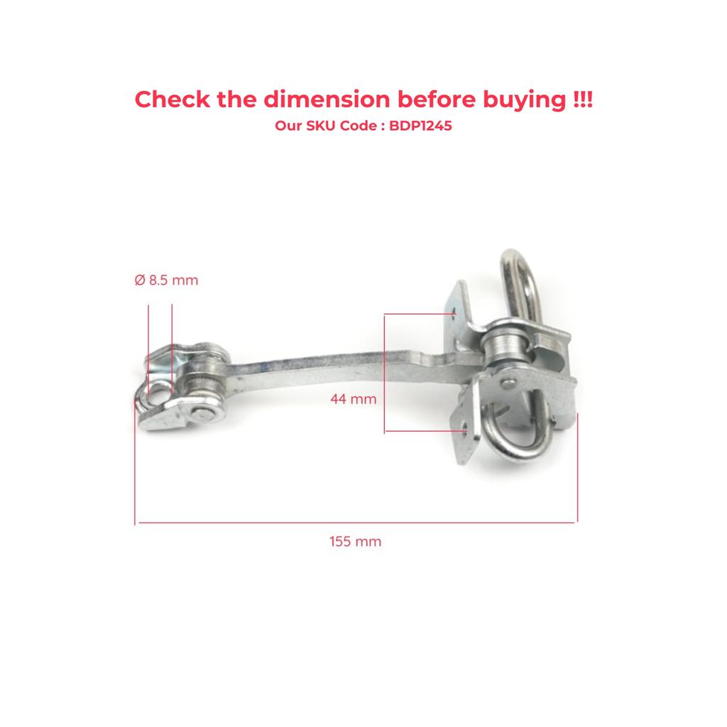 EDP1245 Rear Left or Right Door Catch Hinge Brake Stop Check Strap Limiter 13186210 for Vauxhall Opel Meriva A X03 2003-2010