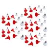 60 Pcs Traffic Cones Toys Red White Mini Traffic Cones Miniature Lifelike Road Block for Soccer Training RC Car Gaming