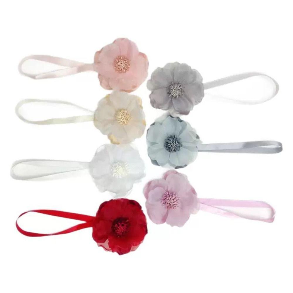Magnetic Curtain Strap Flower Shape Curtain Fixer Clip Curtain Hanging Rope Home Decoration
