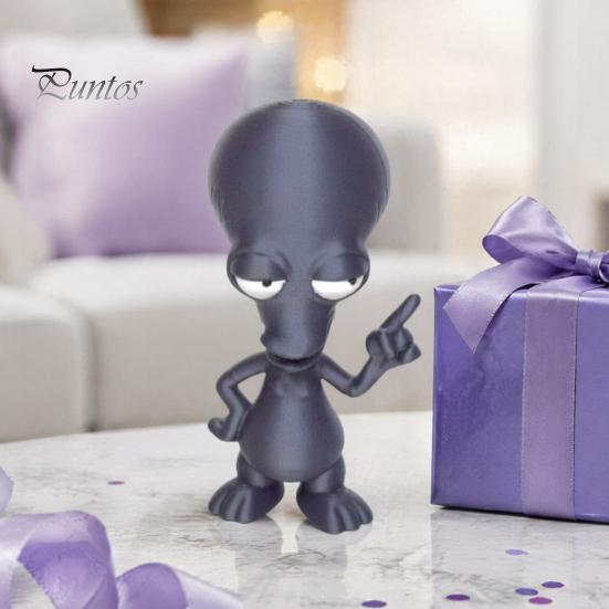 Декоративная фигурка инопланетянина, 3D-печатное украшение, забавная фигурка, коллекционная новинка с большой головой, украшение для дома на стол, полку, для влюбленных