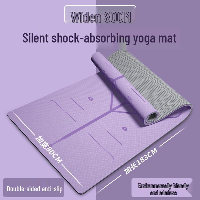 Толстый Нескользящий Коврик для Йоги и Танцев со Скакалкой